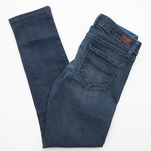 Paige Dark Wash Mid-Rise Skyline Skinny Jeans Size 26 - Picture 3 of 10